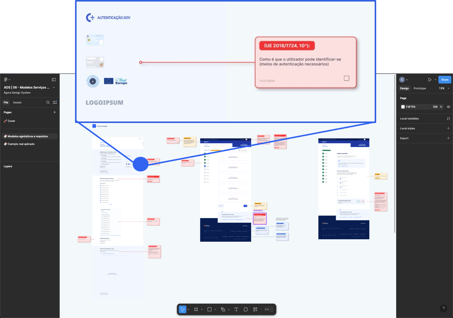 Exemplo de componente no Figma